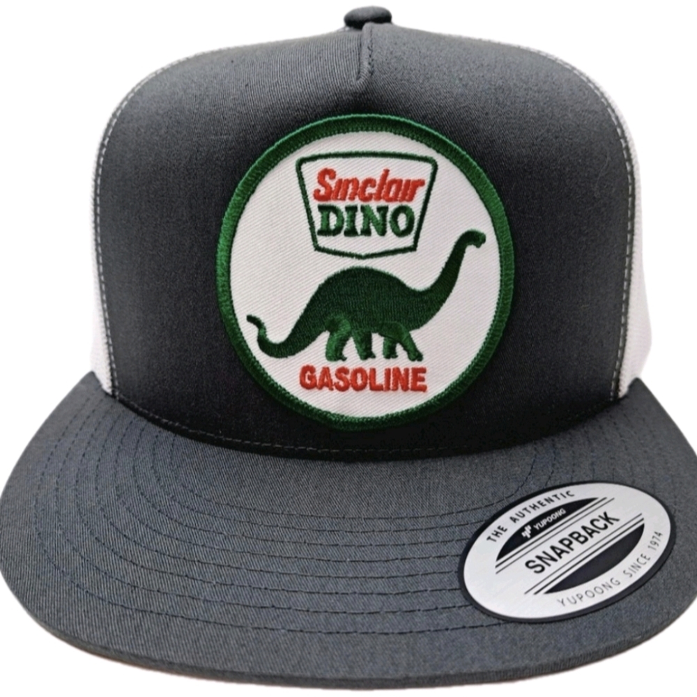 Sinclair Dino Gasoline Retro Vintage Style American Patch Classic Trucker Hat